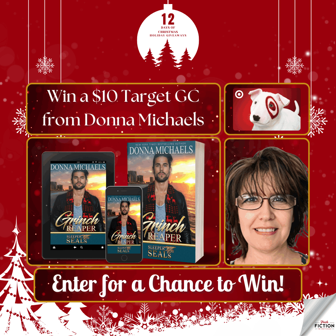 Targeted Hearts: Donna Michaels' Grinch Reaper Giveaway - Win $10 Target GC and Dive into a Thrilling Holiday Mission!