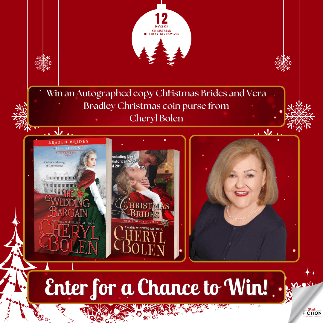 Yuletide Bliss: Cheryl Bolen's Giveaway - Autographed 'Christmas Brides' and a Stylish Coin Purse!