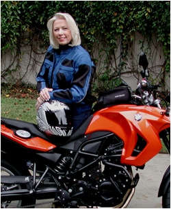 Dianna Love and her Moto