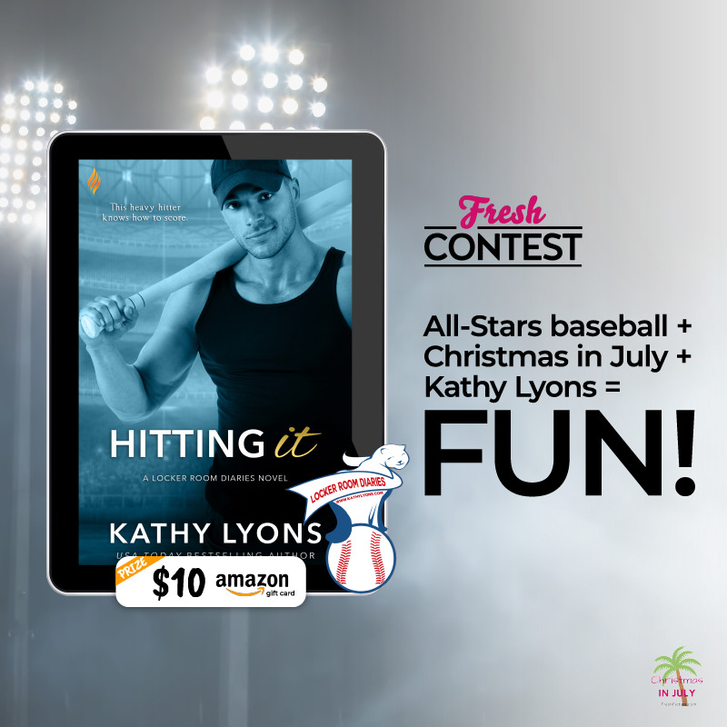 All-Stars baseball + Christmas in July + Kathy Lyons = FUN!