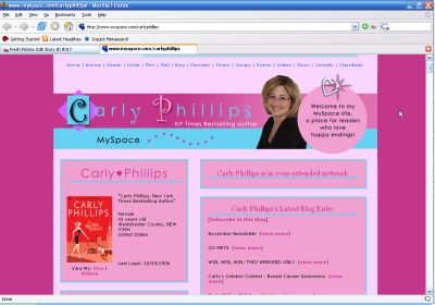 Carly Phillips MySpace