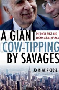 A Giant Cow-Tipping By Savages by John Weir Close