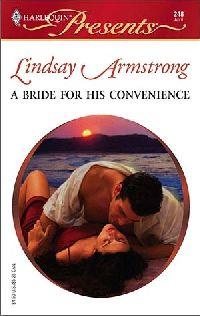 A Bride for His Convenience by Lindsay Armstrong