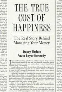 The True Cost of Happiness by Stacey Tisdale