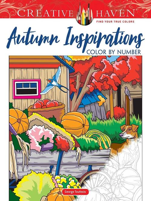Creative Haven Autumn Inspirations Color by Number by George Toufexis