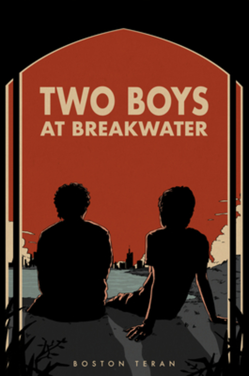 Two Boys at Breakwater by Boston Teran