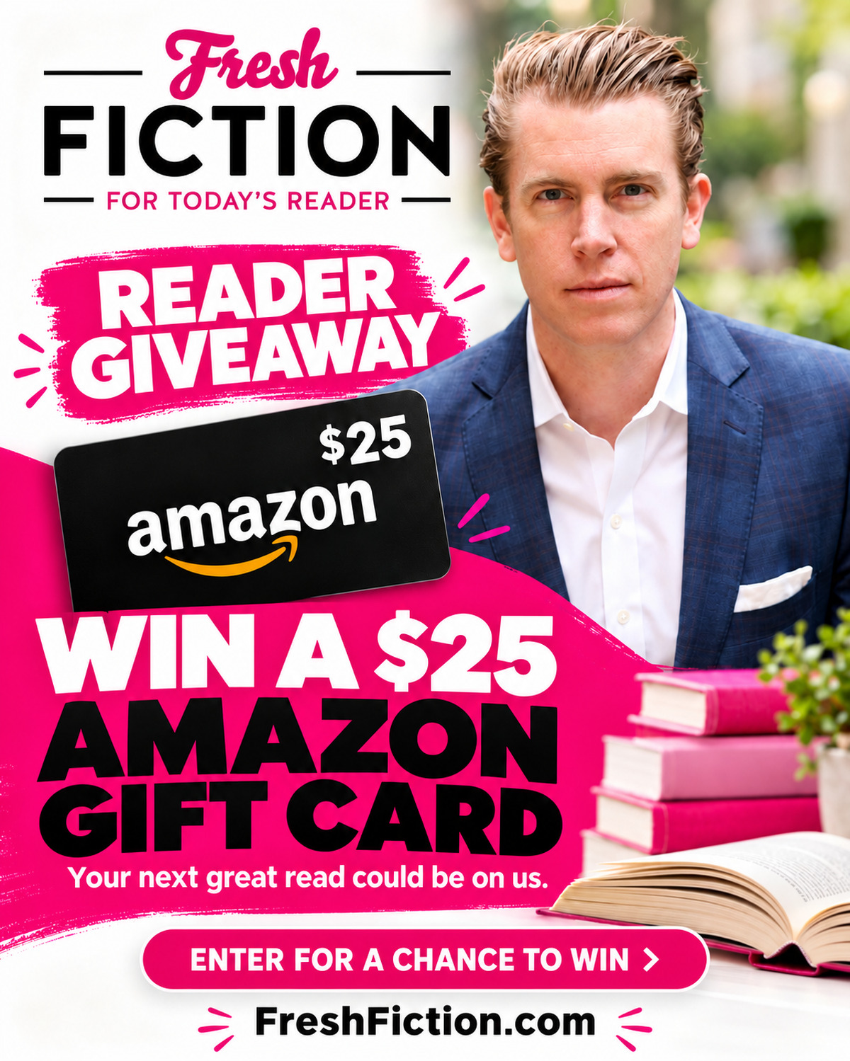 October giveaways are here—win a $25 Amazon Gift Card from Fresh Fiction!