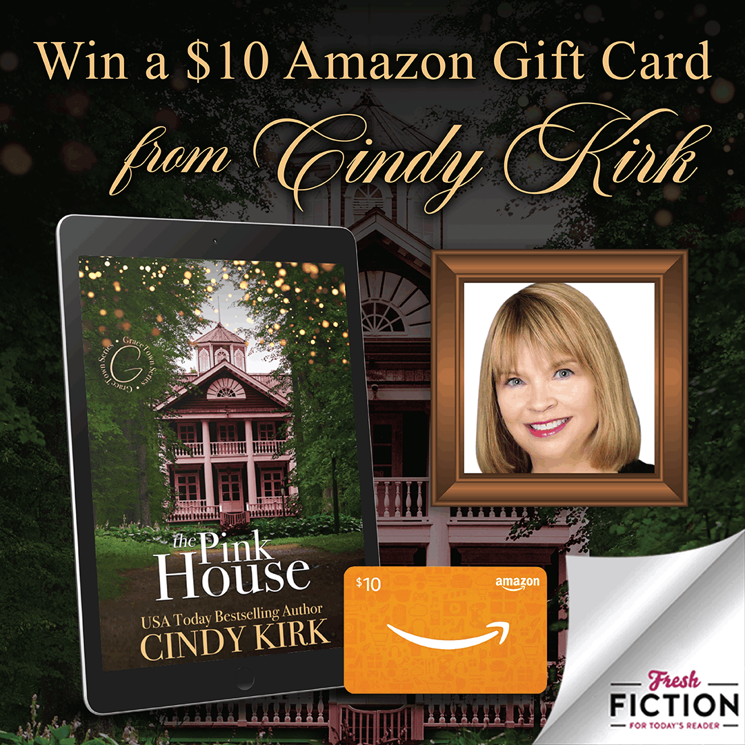 Love, loss, and a mysterious pink house. The Pink House by Cindy Kirk has it all! Enter our giveaway for a chance to win a $10 Amazon gift card.
